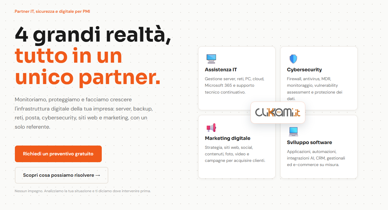Siti web professionali Clikkami